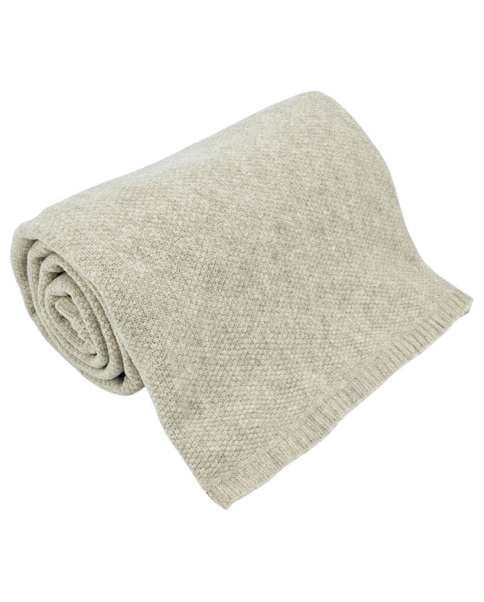 Вязаное одеяло 150x200 см – MILANO LATTE