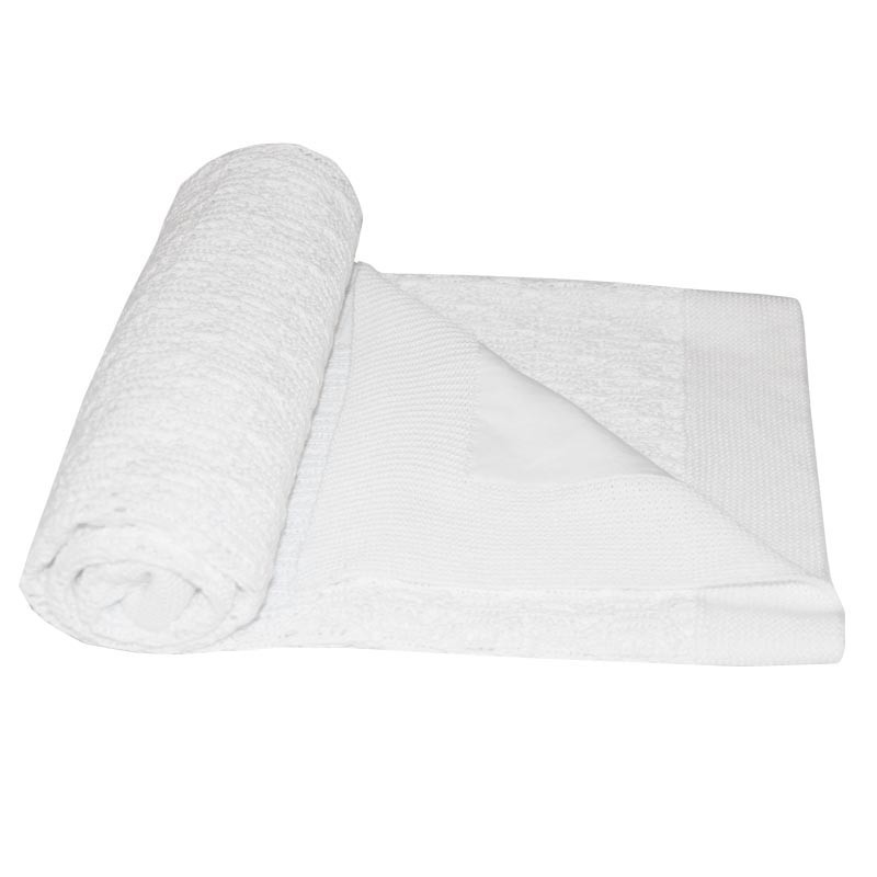 Ažurová dečka s  bavlněnou podšívkou WHITE