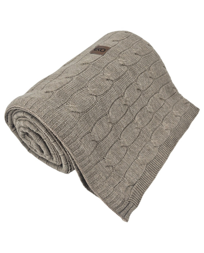 Вязаный плед 150x200 см - VERONA TAUPE