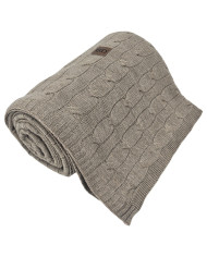 Pletena deka 150x200cm - VERONA TAUPE