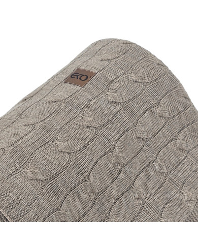 Koc dzianinowy 150x200 cm – VERONA TAUPE Koc dzianinowy 150x200 cm – VERONA TAUPE