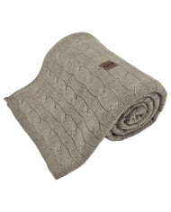 Вязаный плед 150x200 см - VERONA TAUPE