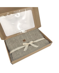 Knitted blanket 150x200cm - VERONA TAUPE