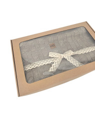 Вязаный плед 150x200 см - VERONA TAUPE