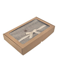 Knitted blanket 150x200cm - VERONA TAUPE