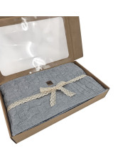 Knitted blanket 150x200cm - VERONA POPIEL