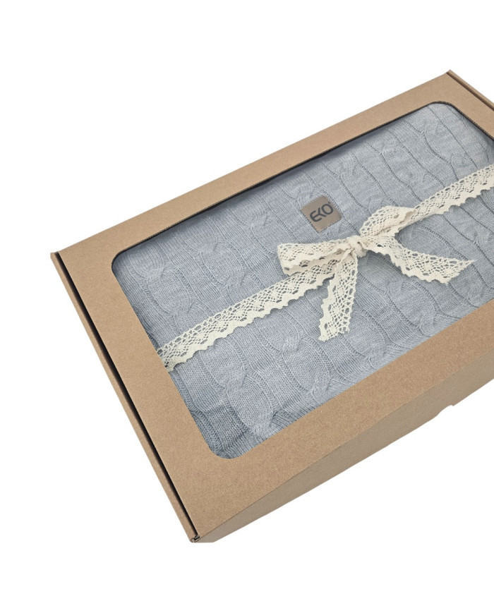 Knitted blanket 150x200cm - VERONA POPIEL