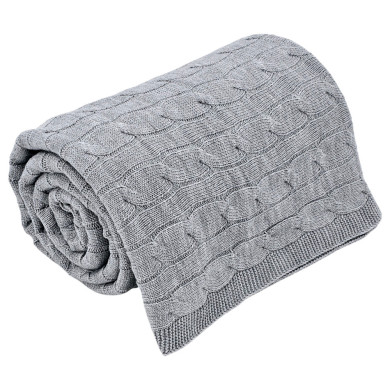 Knitted blanket 150x200cm - VERONA POPIEL