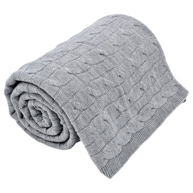Knitted blanket 150x200cm - VERONA POPIEL