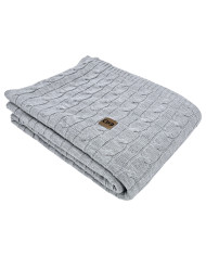 Knitted blanket 150x200cm - VERONA POPIEL
