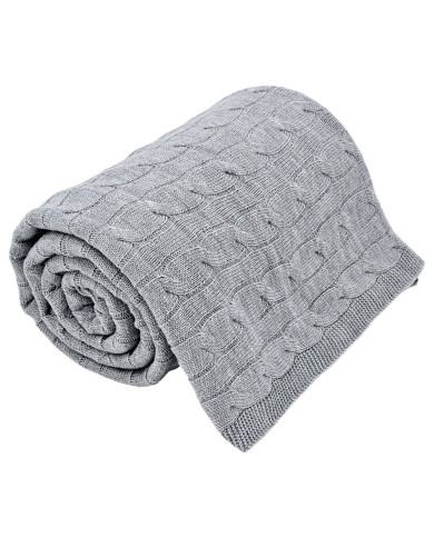 Pletena deka 150x200cm - VERONA POPIEL Pletena deka 150x200cm - VERONA POPIEL