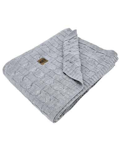 Knitted blanket 150x200cm - VERONA POPIEL