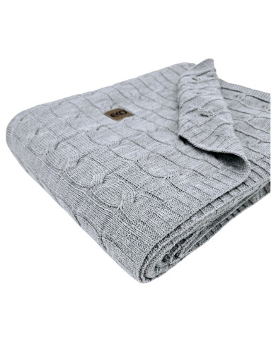 Pletena deka 150x200cm - VERONA POPIEL Pletena deka 150x200cm - VERONA POPIEL