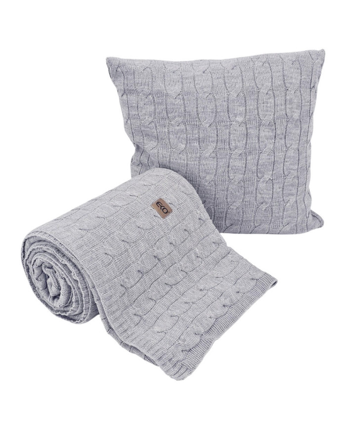 Knitted blanket 150x200cm - VERONA POPIEL