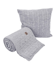 Knitted blanket 150x200cm - VERONA POPIEL