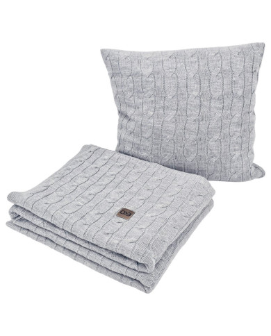 Pletena deka 150x200cm - VERONA POPIEL Pletena deka 150x200cm - VERONA POPIEL