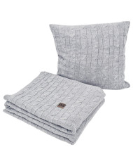 Вязаный плед 150x200 см - VERONA POPIEL