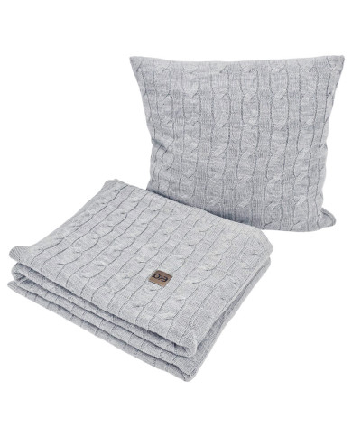 Вязаный плед 150x200 см - VERONA POPIEL Вязаный плед 150x200 см - VERONA POPIEL