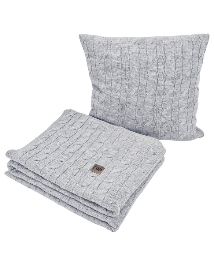 Knitted blanket 150x200cm - VERONA POPIEL