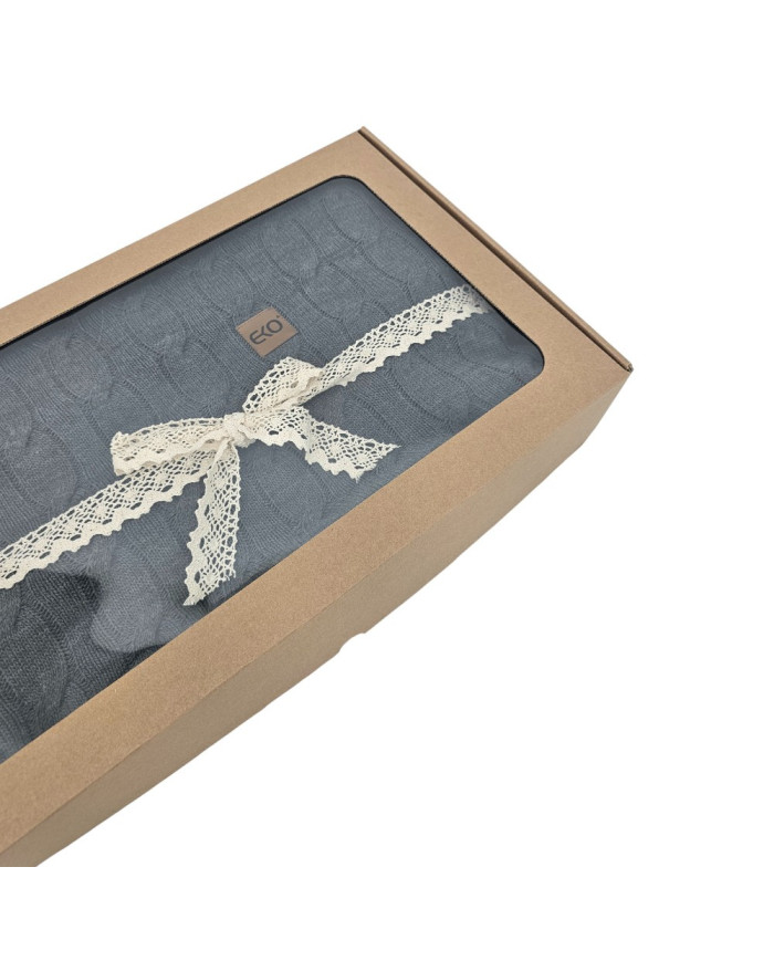 Pletena deka 150x200cm - VERONA ANTRACYT