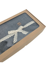 Strickdecke 150x200cm - VERONA ANTRACYT