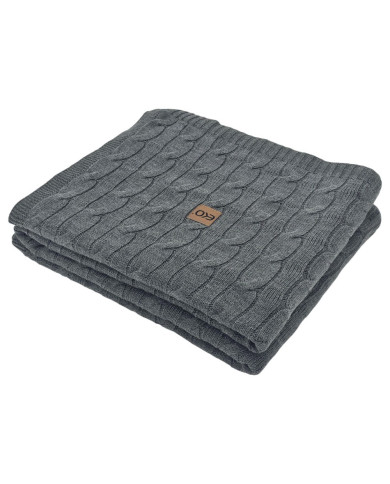 Вязаный плед 150x200 см - VERONA ANTRACYT Вязаный плед 150x200 см - VERONA ANTRACYT