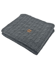 Strickdecke 150x200cm - VERONA ANTRACYT