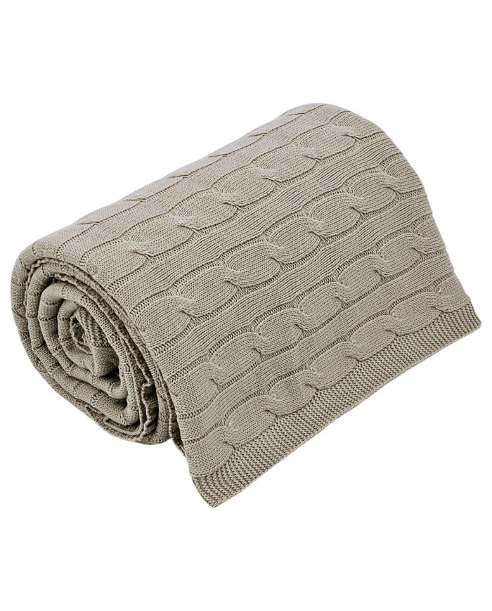Strickdecke 150x200cm - VERONA LATTE