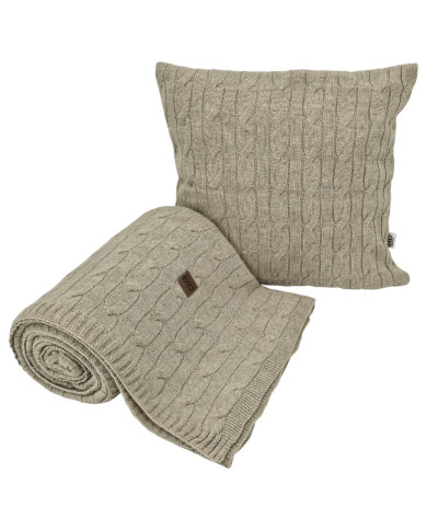 Pletena deka 150x200cm - VERONA LATTE Pletena deka 150x200cm - VERONA LATTE