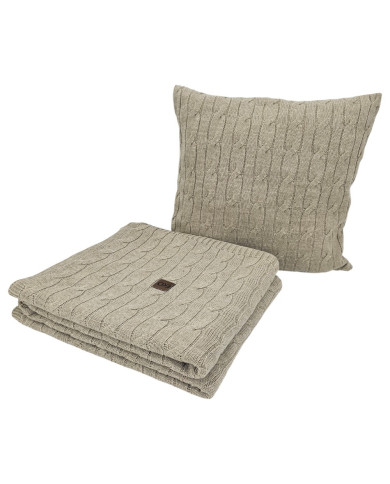 Pletena deka 150x200cm - VERONA LATTE Pletena deka 150x200cm - VERONA LATTE