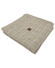 Knitted blanket 150x200cm - VERONA LATTE
