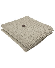 Knitted blanket 150x200cm - VERONA LATTE