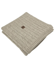 Knitted blanket 150x200cm - VERONA LATTE