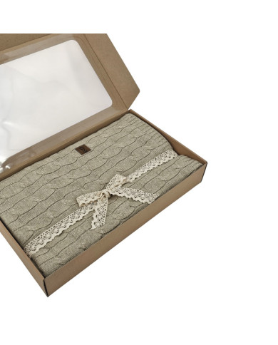 Koc dzianinowy 150x200 cm – VERONA LATTE Koc dzianinowy 150x200 cm – VERONA LATTE