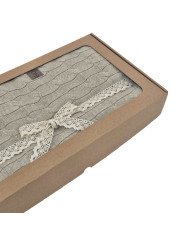 Strickdecke 150x200cm - VERONA LATTE