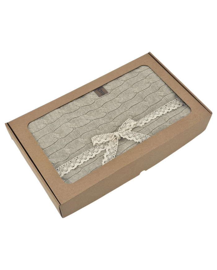 Strickdecke 150x200cm - VERONA LATTE