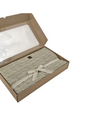 Knitted blanket 150x200cm - VERONA LATTE