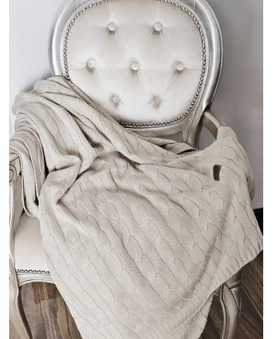 Pletena deka 150x200cm - VERONA LATTE Pletena deka 150x200cm - VERONA LATTE