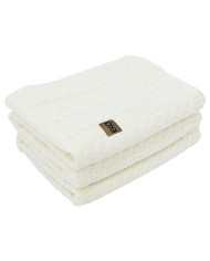 VENEZIA ECRU Knitted Cotton Blanket 150x200cm