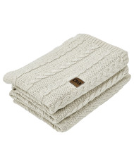 VENEZIA LATTE Knitted Cotton Blanket 150x200cm