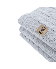 VENEZIA POPIEL Knitted Cotton Blanket 150x200cm