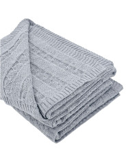 VENEZIA POPIEL Knitted Cotton Blanket 150x200cm
