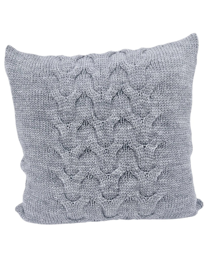Knitted Wool cushion cover 45x45 cm - AREZZO POPIEL
