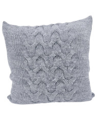 Tricoté  Housse de coussin en laine 45x45 cm - AREZZO POPIEL