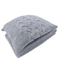 Tricoté  Housse de coussin en laine 45x45 cm - AREZZO POPIEL