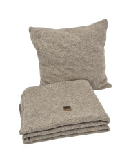 Pletená obliečka na vankúš 45x45 cm – MILANO TAUPE