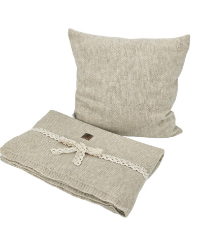 Strickkissenbezug 45 x 45 cm – MILANO LATTE Strickkissenbezug 45 x 45 cm – MILANO LATTE
