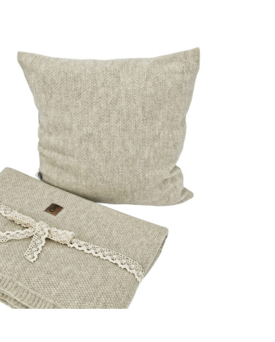 Strickkissenbezug 45 x 45 cm – MILANO LATTE Strickkissenbezug 45 x 45 cm – MILANO LATTE