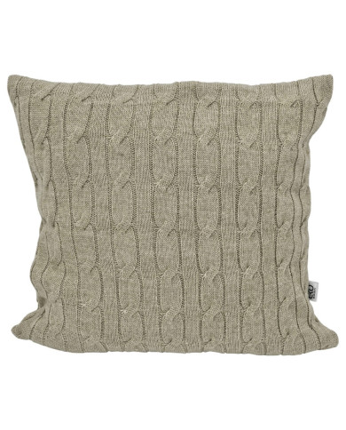 Taie d'oreiller tricotée 45 x 45 cm - VERONA LATTE Taie d'oreiller tricotée 45 x 45 cm - VERONA LATTE