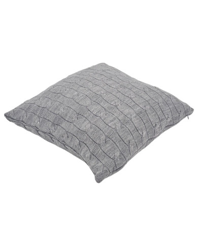 Poszewka dzianinowa na poduszkę 45x45 cm – VERONA POPIEL Poszewka dzianinowa na poduszkę 45x45 cm – VERONA POPIEL